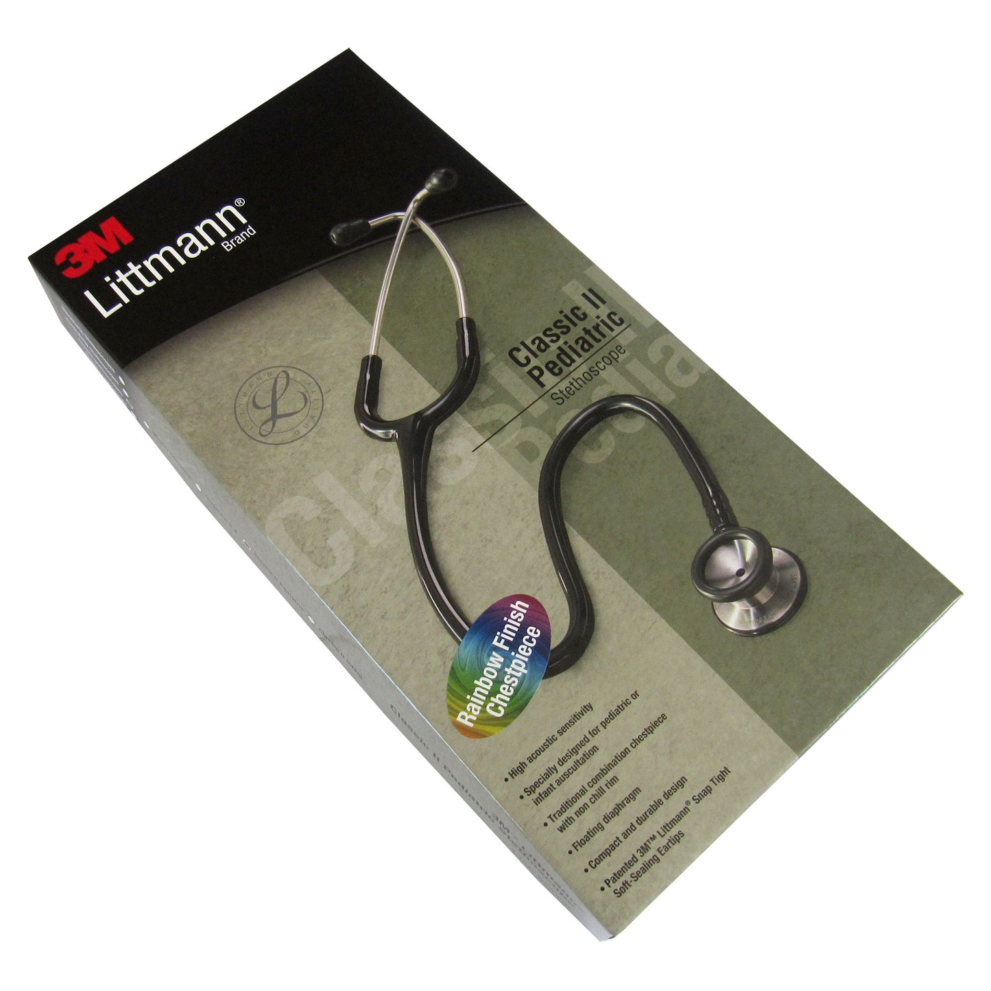 3M Littmann Classic II Paediatric Stethoscope: Rainbow Finish Caribbean Blue 2153