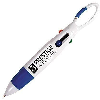 4-Color Carabiner Pen Royal Blue