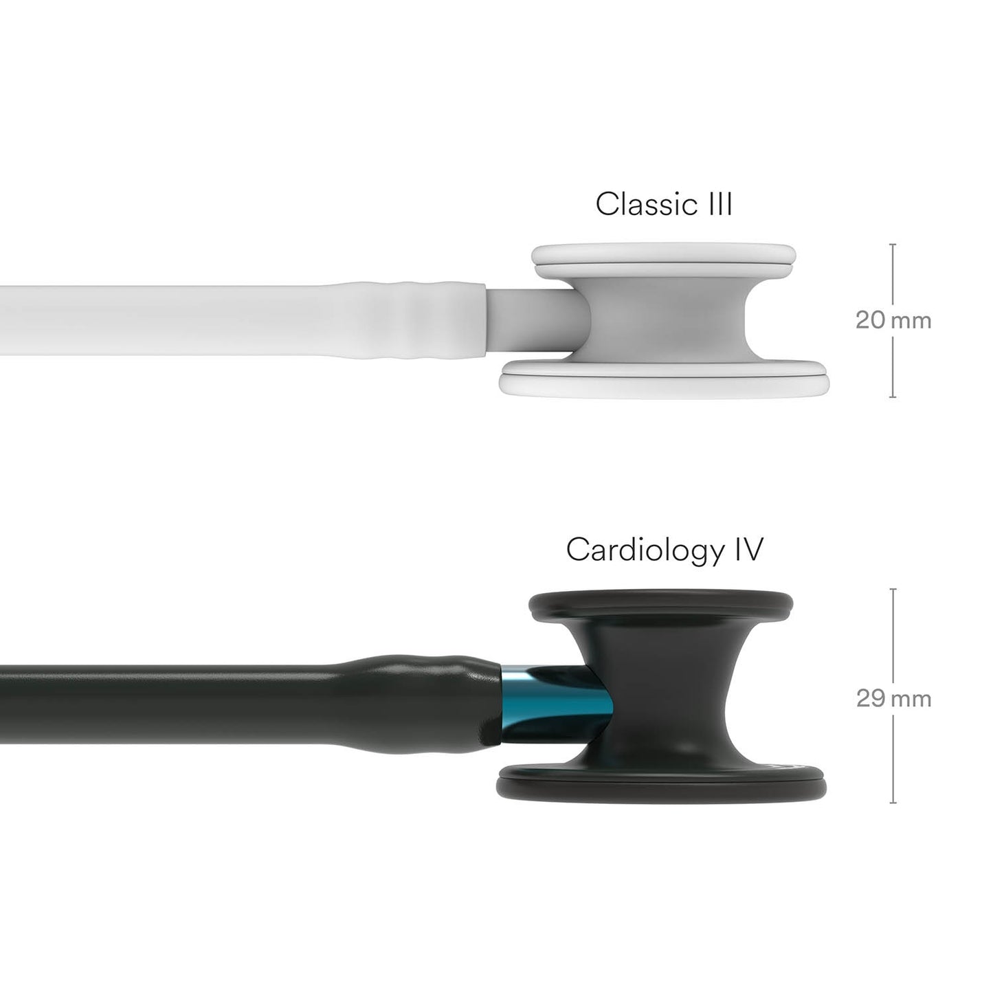 Littmann Cardiology IV Diagnostic Stethoscope: Black & Black - Blue Stem 6201