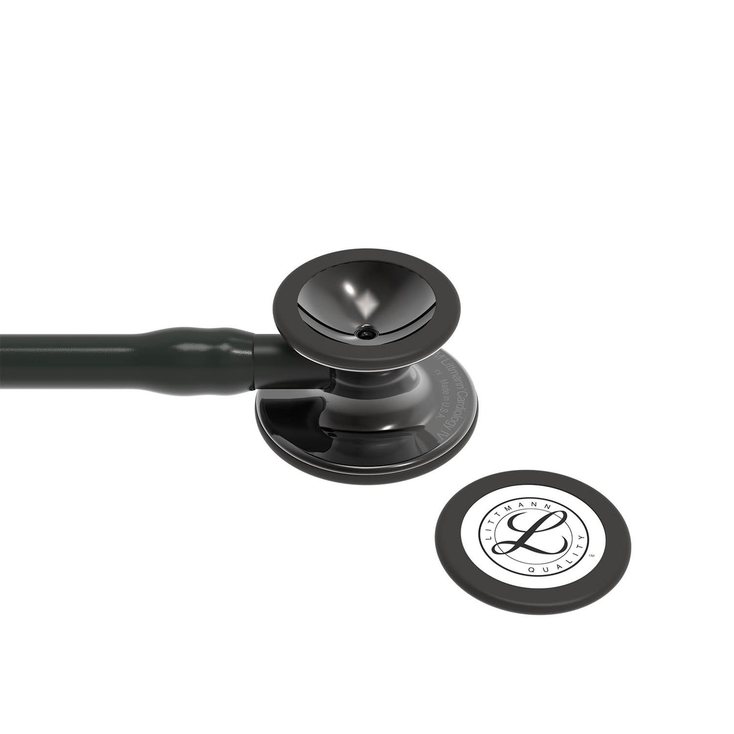 Littmann Cardiology IV Diagnostic Stethoscope: Smoke & Black - Black Stem 6232