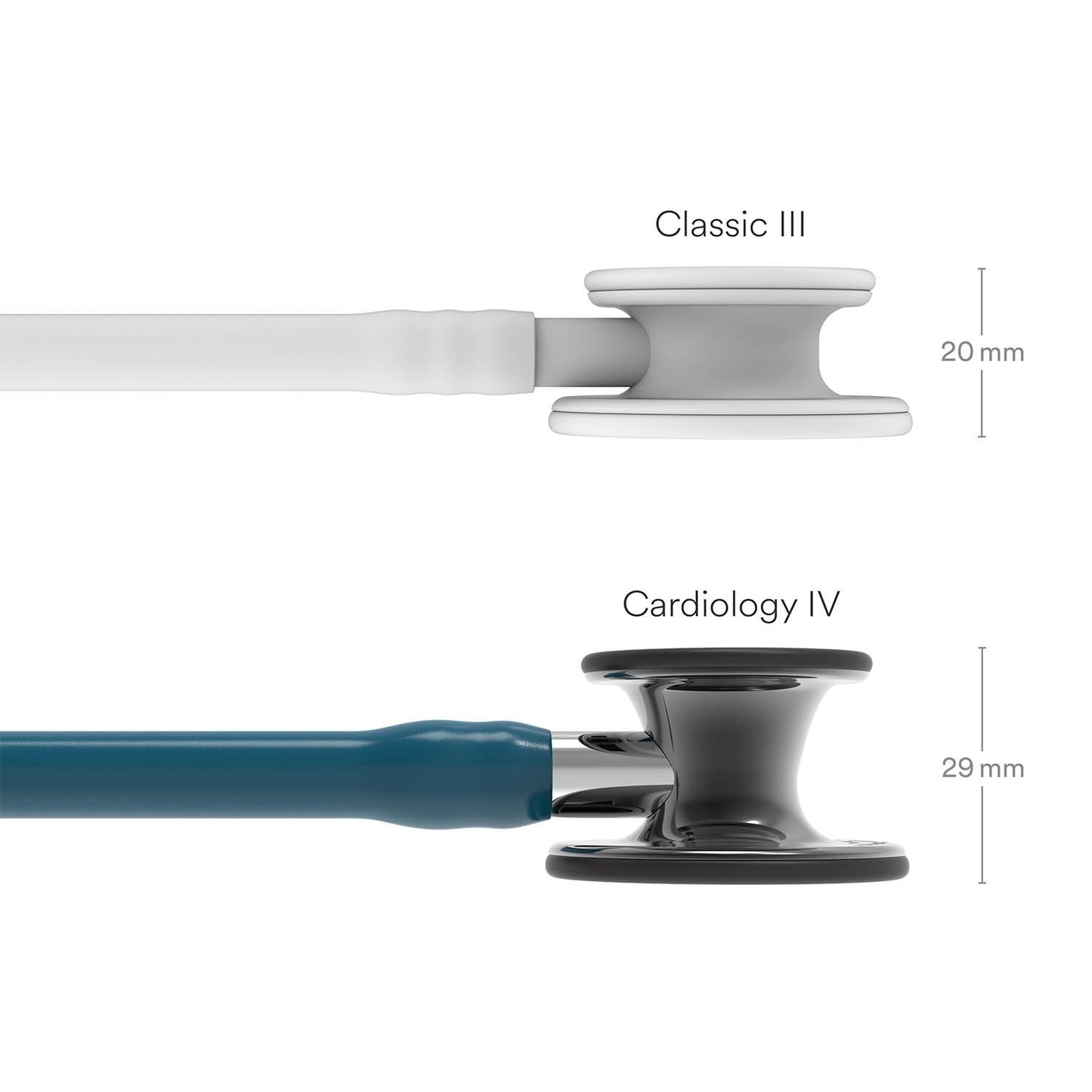 Littmann Cardiology IV Diagnostic Stethoscope: Smoke & Caribbean Blue - Mirror Stem 6234