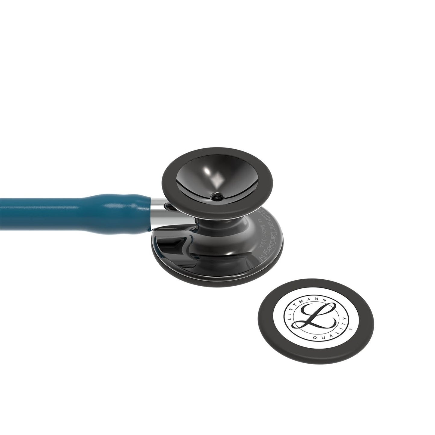 Littmann Cardiology IV Diagnostic Stethoscope: Smoke & Caribbean Blue - Mirror Stem 6234