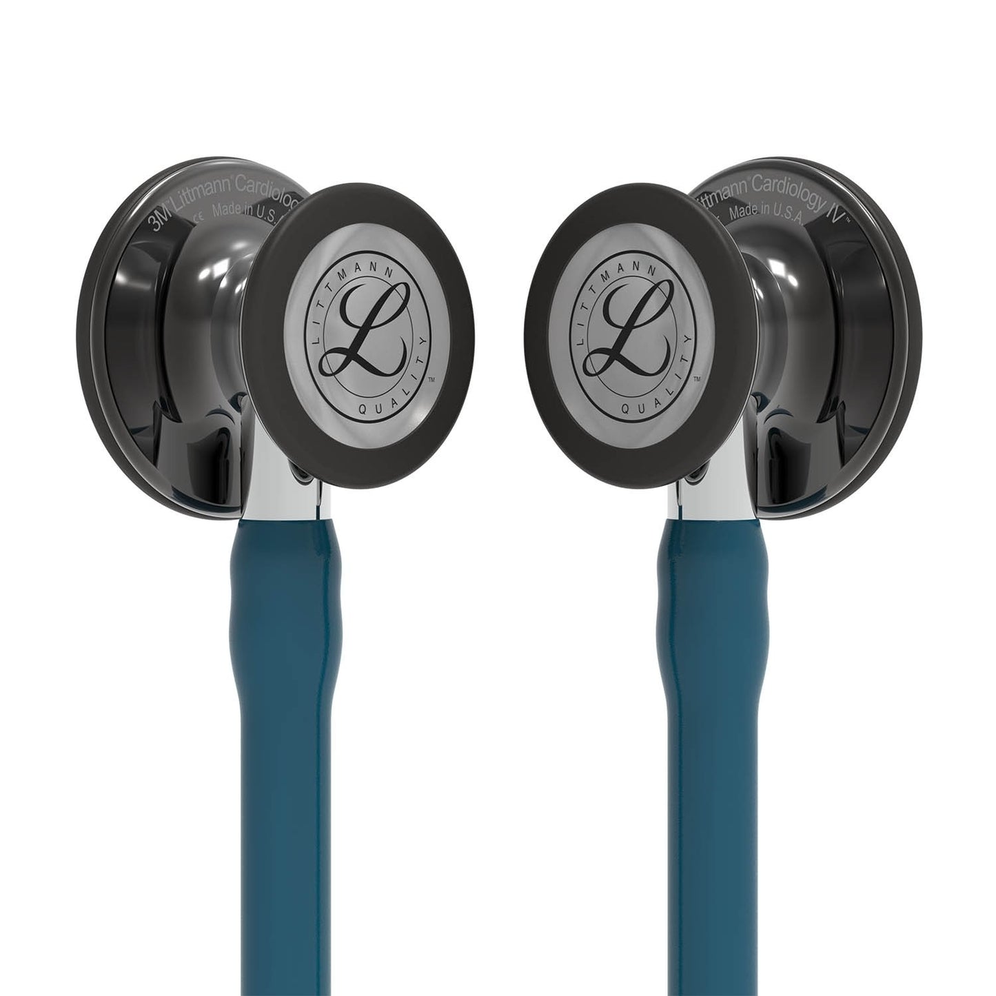 Littmann Cardiology IV Diagnostic Stethoscope: Smoke & Caribbean Blue - Mirror Stem 6234