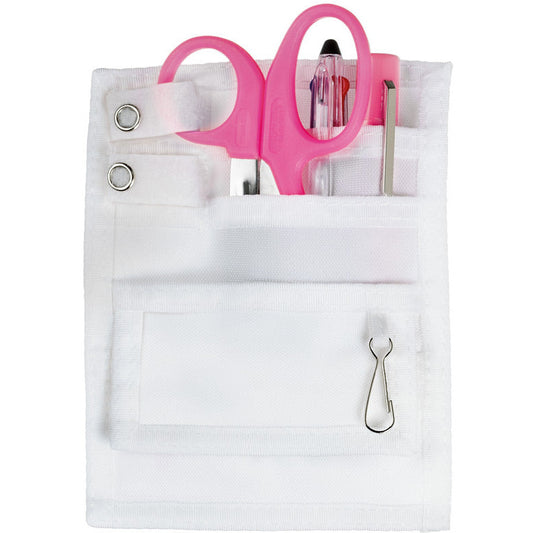 5-Pocket Designer Organizer Kit Hot Pink