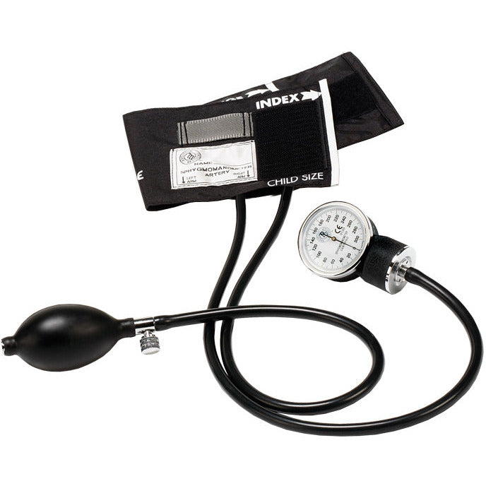 Premium Pediatric Aneroid Sphygmomanometer Black