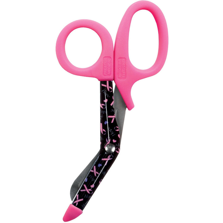 5.5" StyleMate Utility Scissors - Pink Ribbons Black