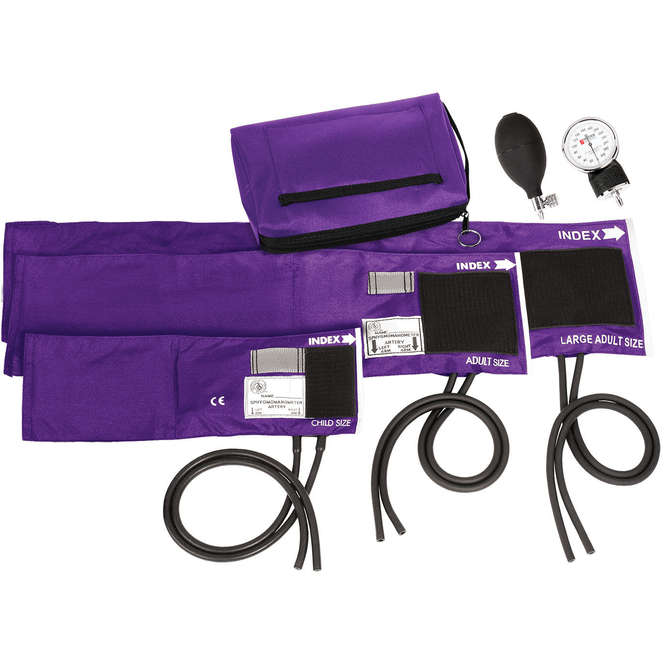 Advanced Nurses Kit Purple - Littmann Classic III Stethoscope Purple 5831, Sphyg, Thermometer, Scissors and More!