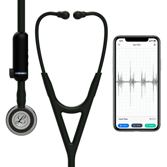 Littmann CORE Digital Stethoscope - 8890  Mirror Chestpiece & Black