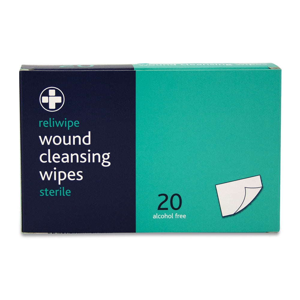Reliwipes moist cleansing wipes Box of 20
