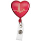 Retracteze™ ID Holder EKG Heart Red
