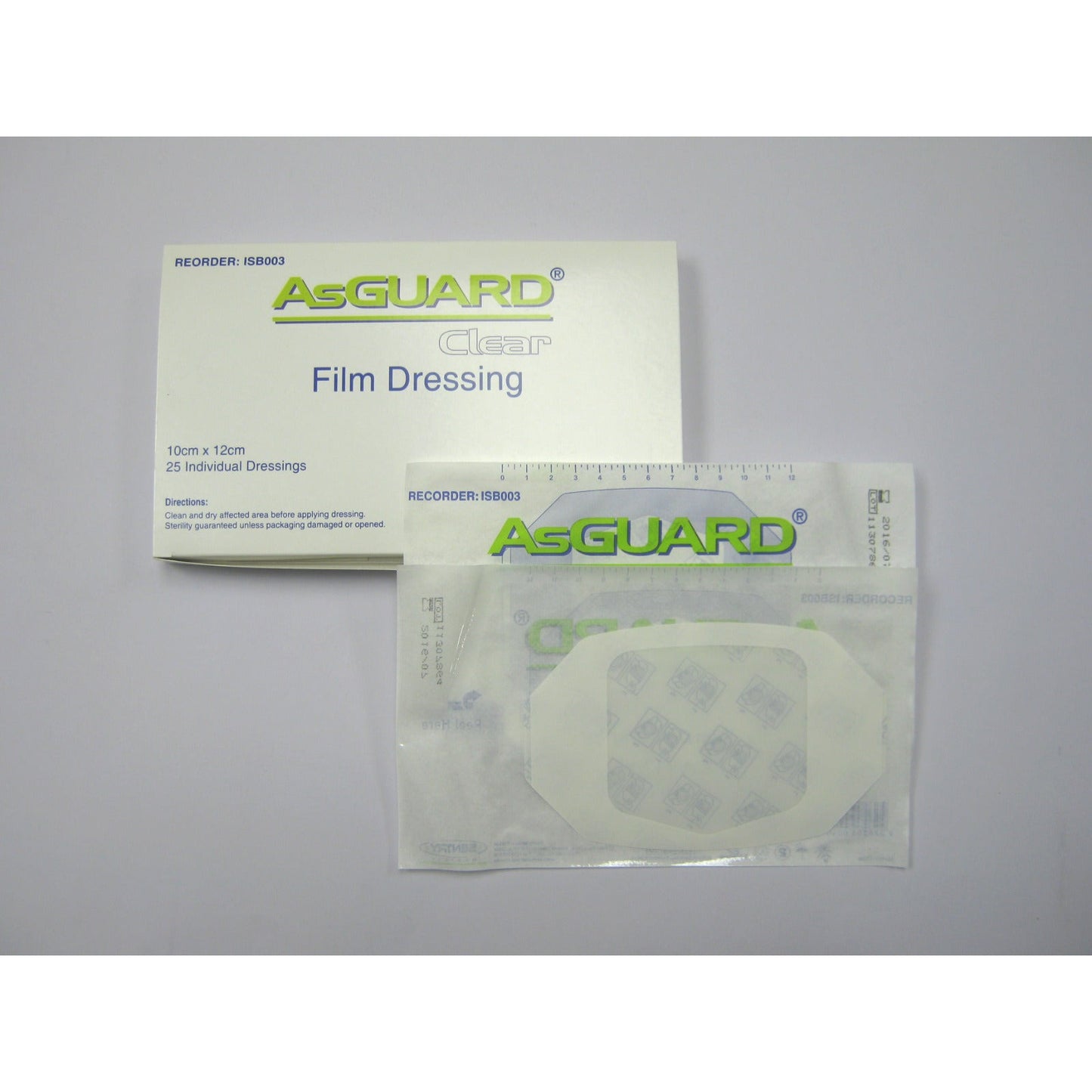 Asguard Clear Film Dressing - 10x 12cm - X20