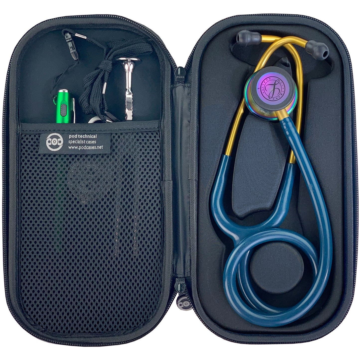 Pod Technical Classicpod Micro Stethoscope Case for Littmann Classic Stethoscopes - Carbon