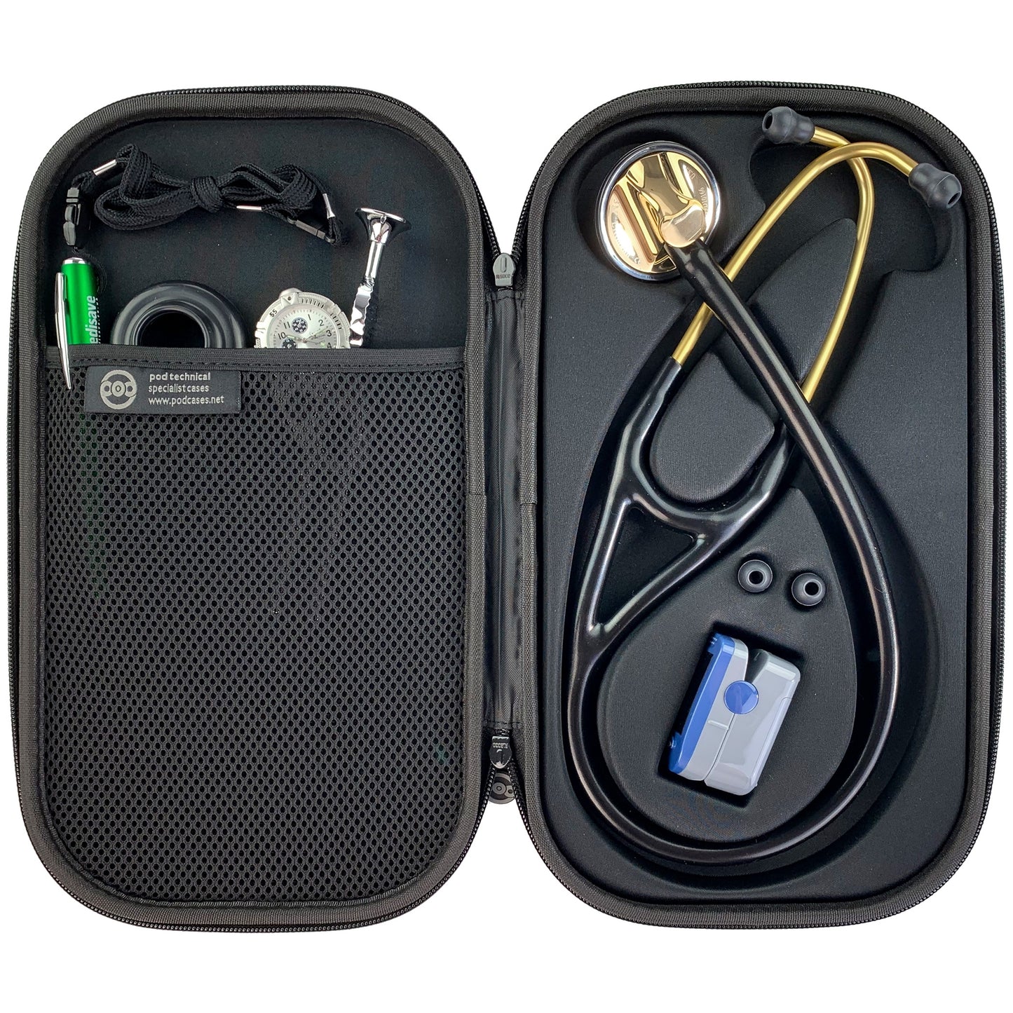 Pod Technical Cardiopod II Stethoscope Case for all Littmann Stethoscopes - Caribbean Blue