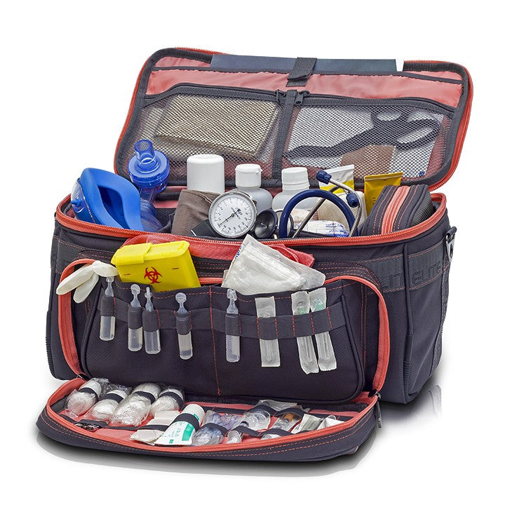 Elite Lightweight Medical Bag - Grey and Salmon pink