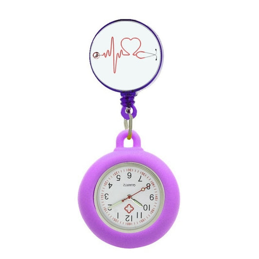 Nurses Fob Watch - Purple Heart