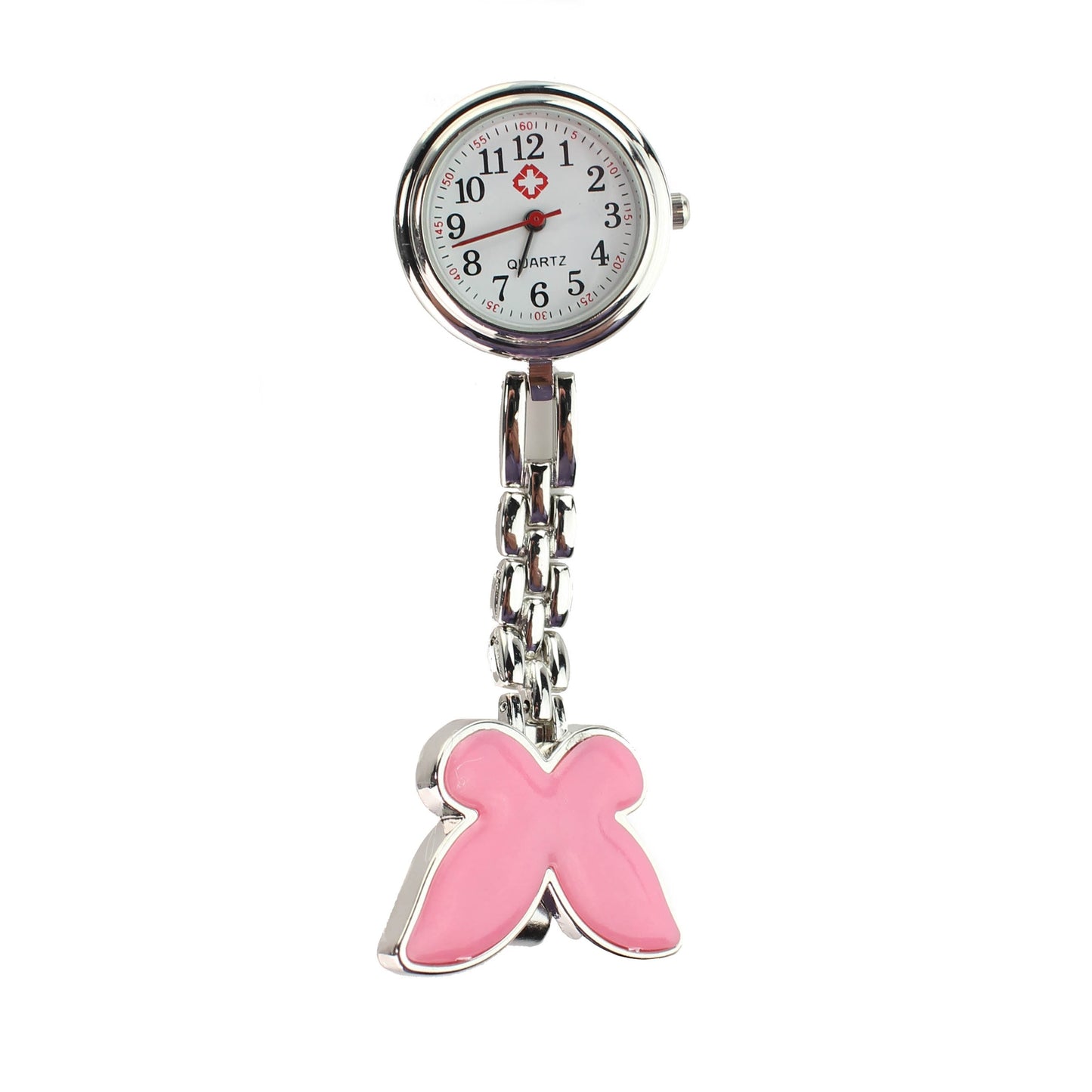 Butterfly Fob Watch - Pink