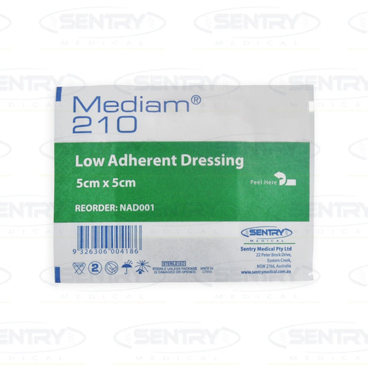 Mediam® 210 Low Adherent Dressing - 7.5cm x 7.5cm - Box of 50